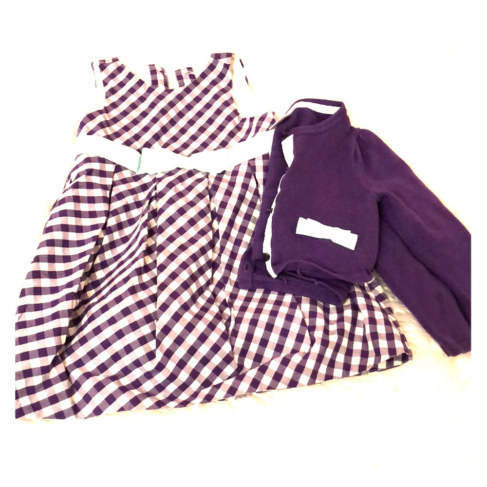 Janie & Jack two piece dress & cardigan  18-24 mon